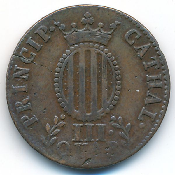 Каталония, 3 кварто (1814 г.)