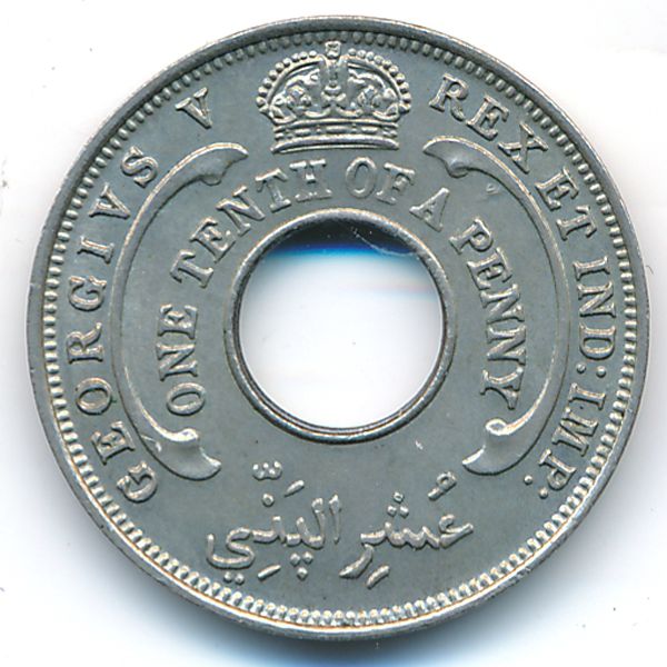 Британская Западная Африка, 1/10 пенни (1931 г.)