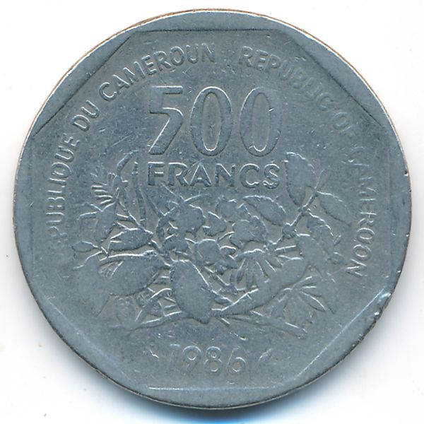 Камерун, 500 франков (1986 г.)
