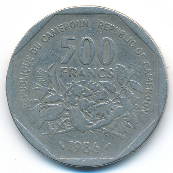 Камерун, 500 франков (1986 г.)