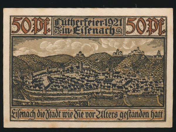 Нотгельды Германии, 50 пфеннигов (1921 г.)