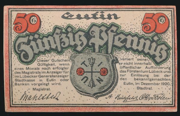 Нотгельды Германии, 50 пфеннигов (1920 г.)