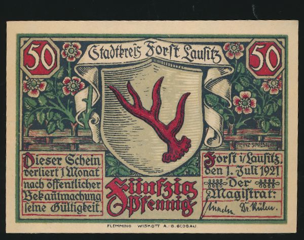 Нотгельды Германии, 50 пфеннигов (1921 г.)