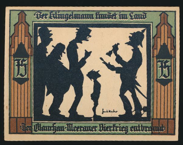 Нотгельды Германии, 75 пфеннигов (1921 г.)