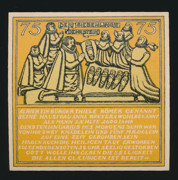 Нотгельды Германии, 75 пфеннигов (1921 г.)