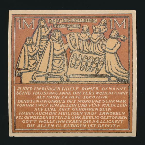 Нотгельды Германии, 1 марка (1921 г.)