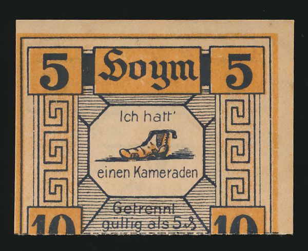 Нотгельды Германии, 10+5 пфеннигов