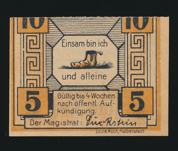 Нотгельды Германии, 10+5 пфеннигов