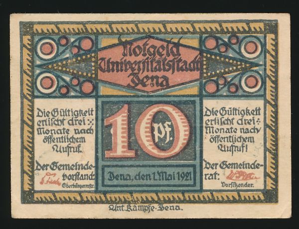 Нотгельды Германии, 10 пфеннигов (1921 г.)