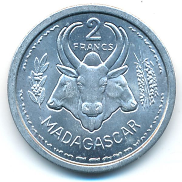 Мадагаскар, 2 франка (1948 г.)
