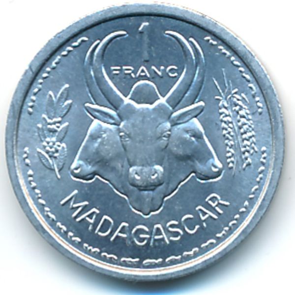 Мадагаскар, 1 франк (1958 г.)