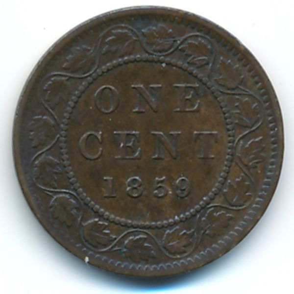 Канада, 1 цент (1859 г.)