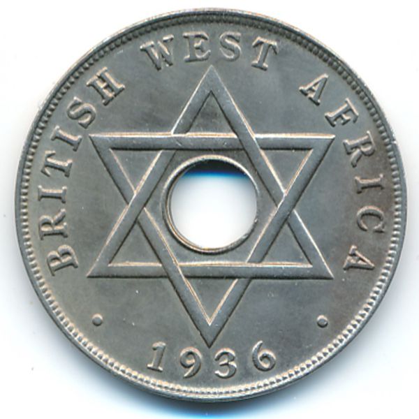 Британская Западная Африка, 1 пенни (1936 г.)