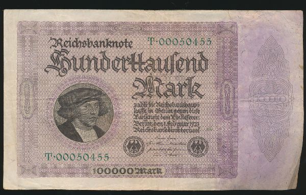 Германия, 100000 марок (1923 г.)