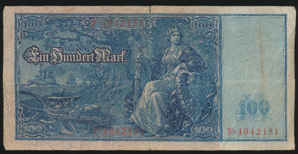 Германия, 100 марок (1910 г.)