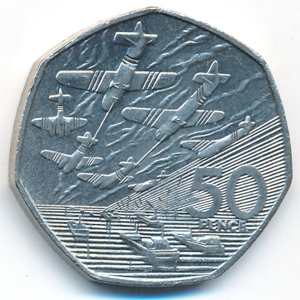Великобритания, 50 пенсов (1994 г.)