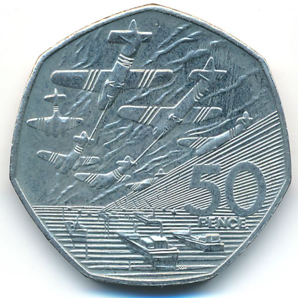 Великобритания, 50 пенсов (1994 г.)