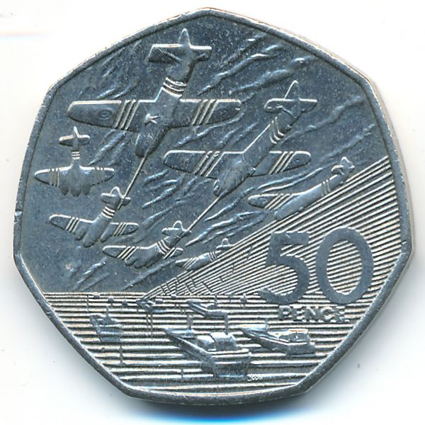 Великобритания, 50 пенсов (1994 г.)