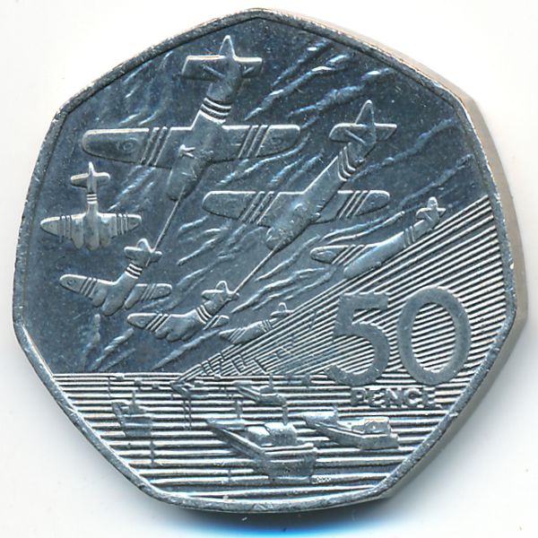 Великобритания, 50 пенсов (1994 г.)