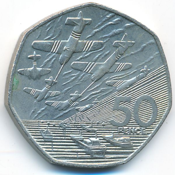 Великобритания, 50 пенсов (1994 г.)