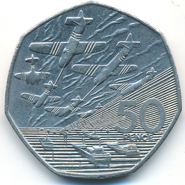 Великобритания, 50 пенсов (1994 г.)