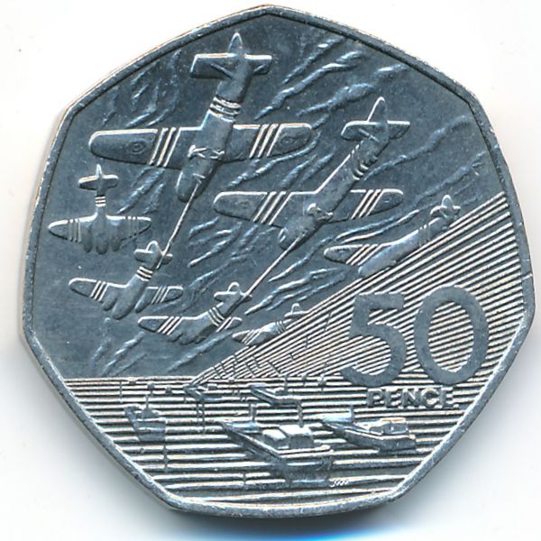 Великобритания, 50 пенсов (1994 г.)