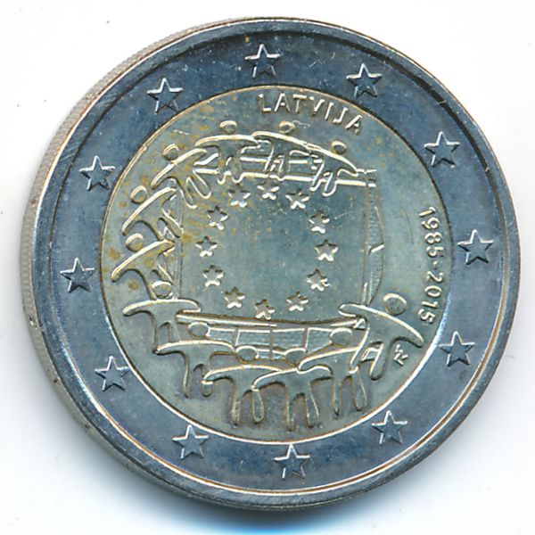 Латвия, 2 евро (2015 г.)