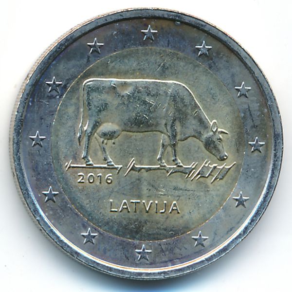Латвия, 2 евро (2016 г.)