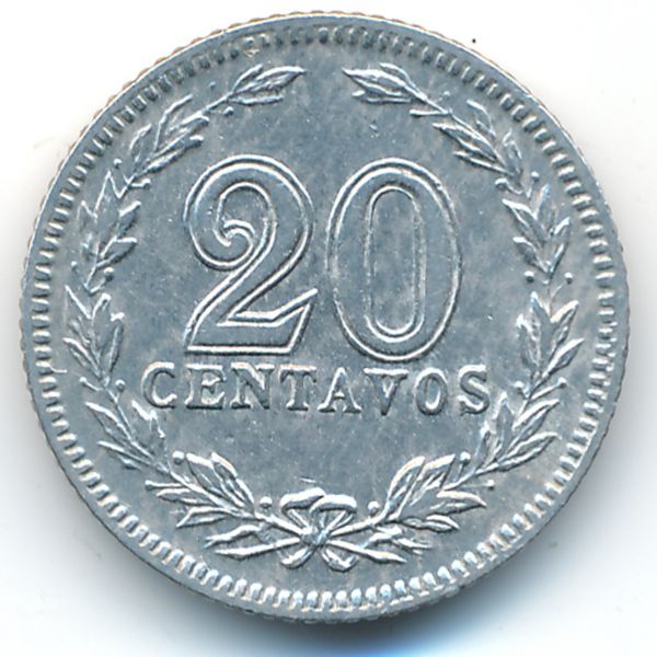 Аргентина, 20 сентаво (1906 г.)