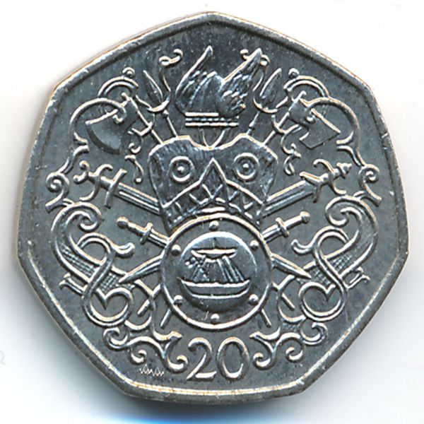 Остров Мэн, 20 пенсов (1983 г.)