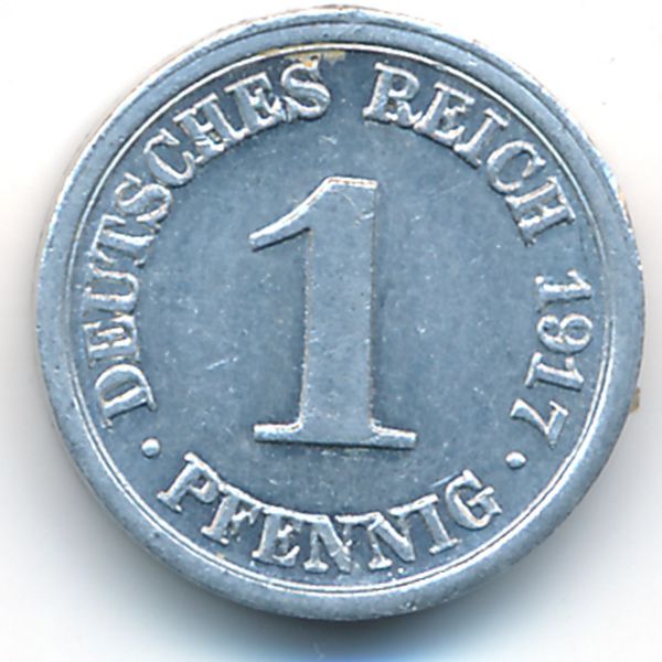 Германия, 1 пфенниг (1917 г.)