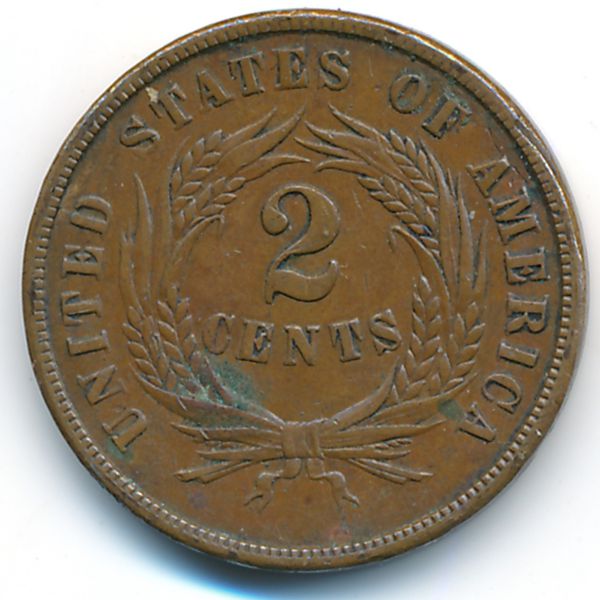 США, 2 цента (1864 г.)