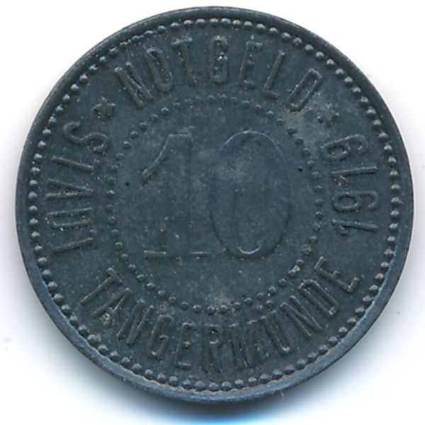 Тангермюнде., 10 пфеннигов (1919 г.)