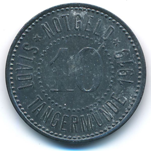 Тангермюнде., 10 пфеннигов (1919 г.)