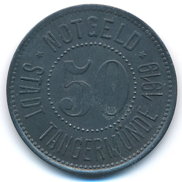 Тангермюнде., 50 пфеннигов (1919 г.)