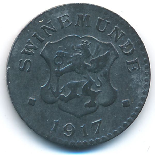 Швинемюнде., 5 пфеннигов (1917 г.)
