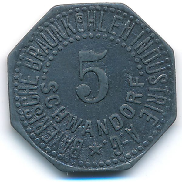 Швандорф., 5 пфеннигов