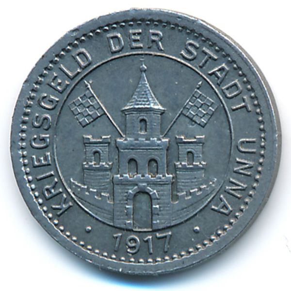 Унна., 5 пфеннигов (1917 г.)