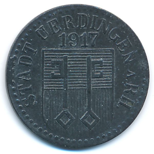 Юрдинген., 5 пфеннигов (1917 г.)