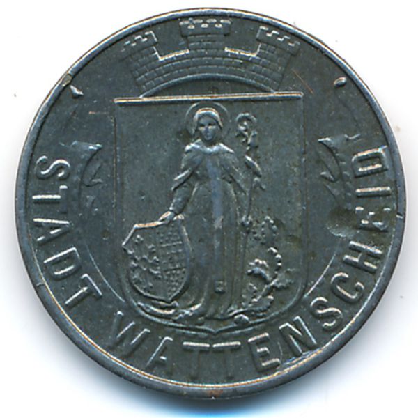 Ваттеншайд., 10 пфеннигов (1919 г.)