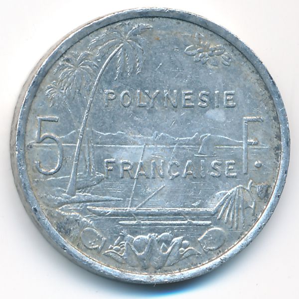 Французская Полинезия, 5 франков (1991 г.)