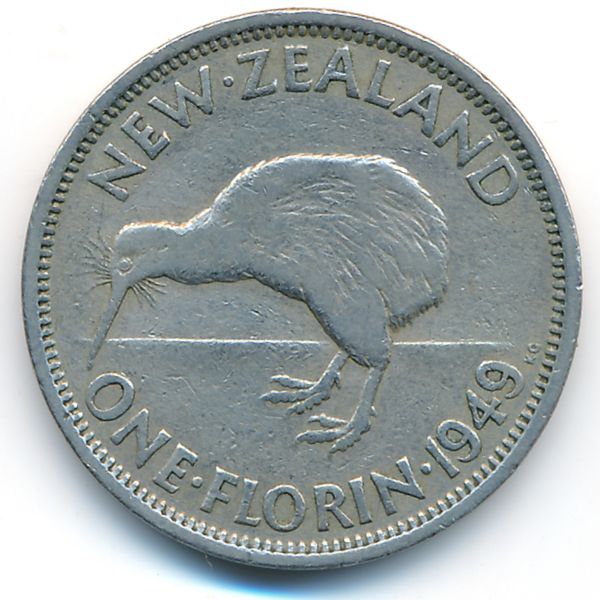 Новая Зеландия, 1 флорин (1949 г.)