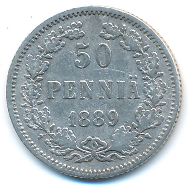 Финляндия, 50 пенни (1889 г.)