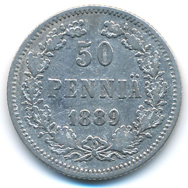 Финляндия, 50 пенни (1889 г.)