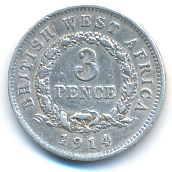 Британская Западная Африка, 3 пенса (1914 г.)