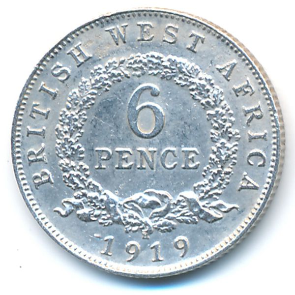 Британская Западная Африка, 6 пенсов (1919 г.)