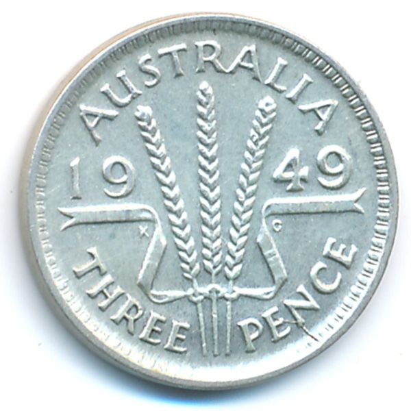 Австралия, 3 пенса (1949 г.)