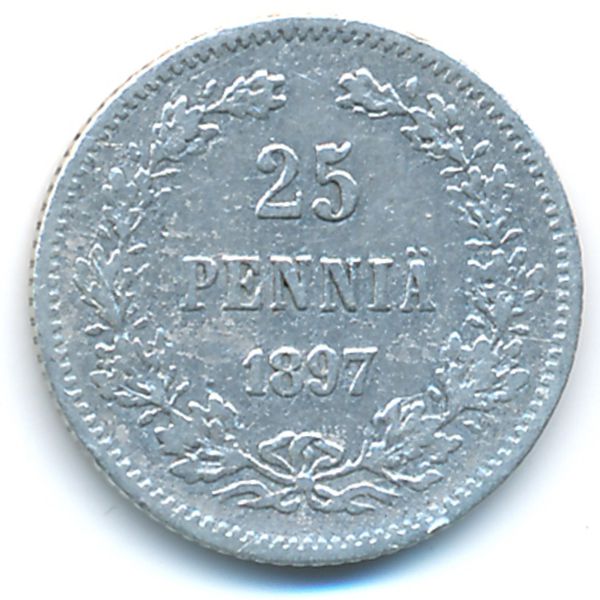 Финляндия, 25 пенни (1897 г.)