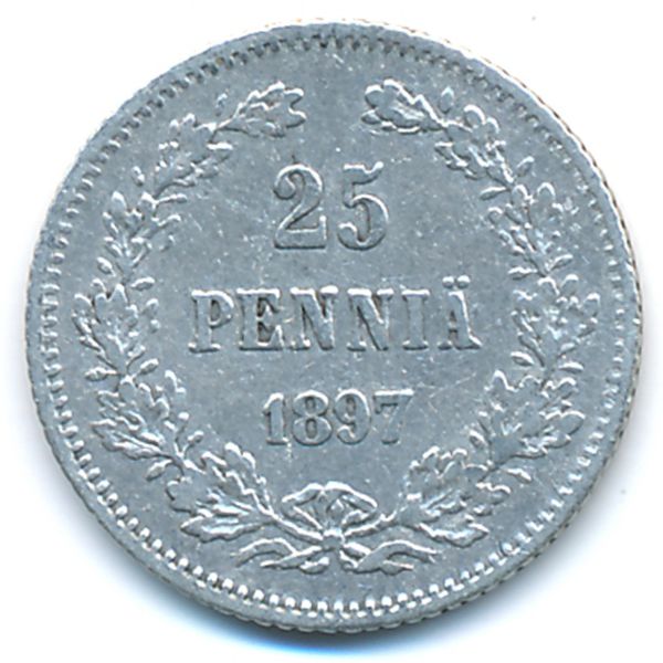Финляндия, 25 пенни (1897 г.)