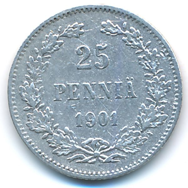 Финляндия, 25 пенни (1901 г.)